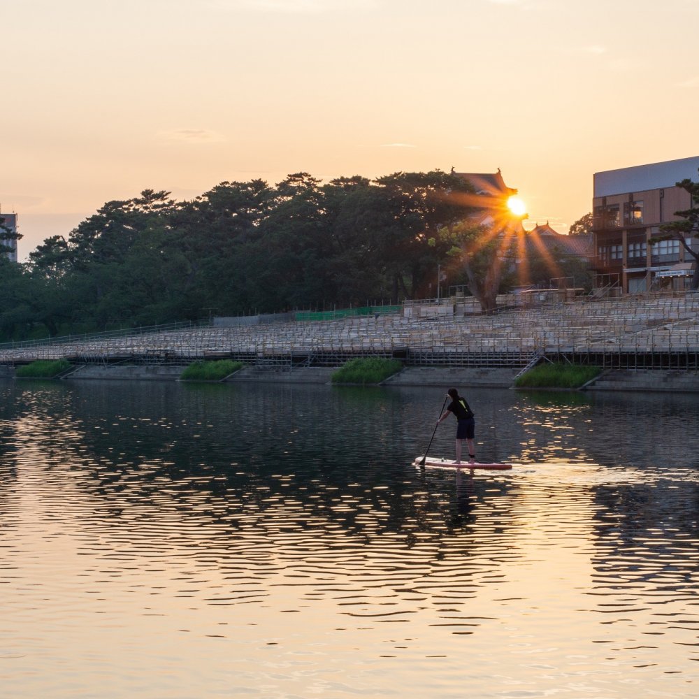 岡崎城とSUP