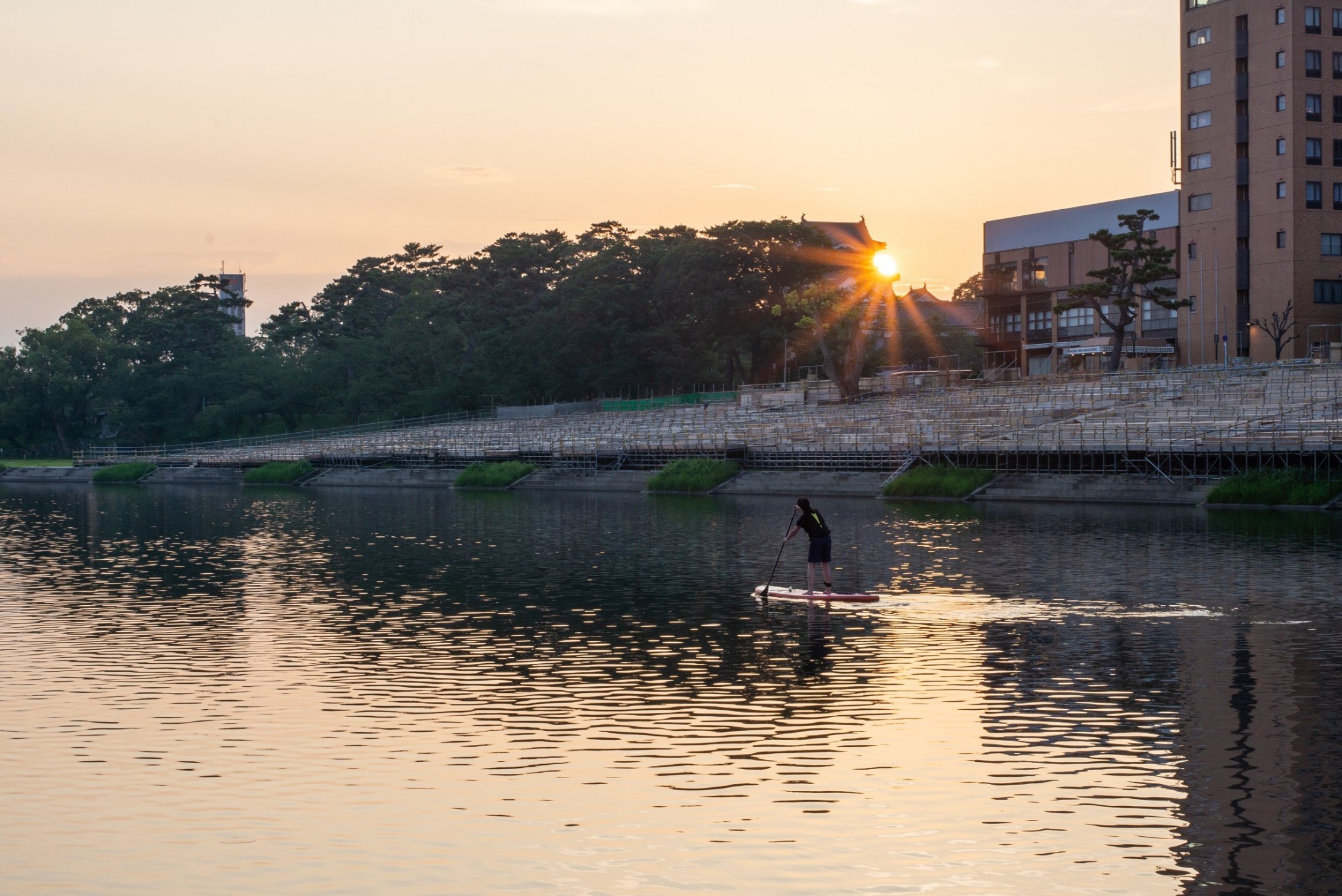 岡崎城とSUP