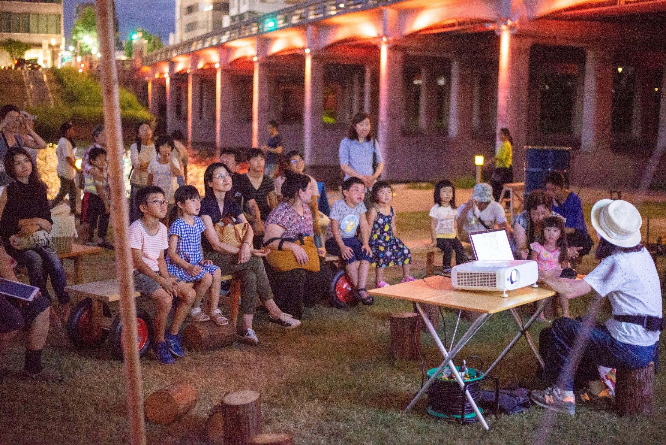 星と宇宙の話をしているところ