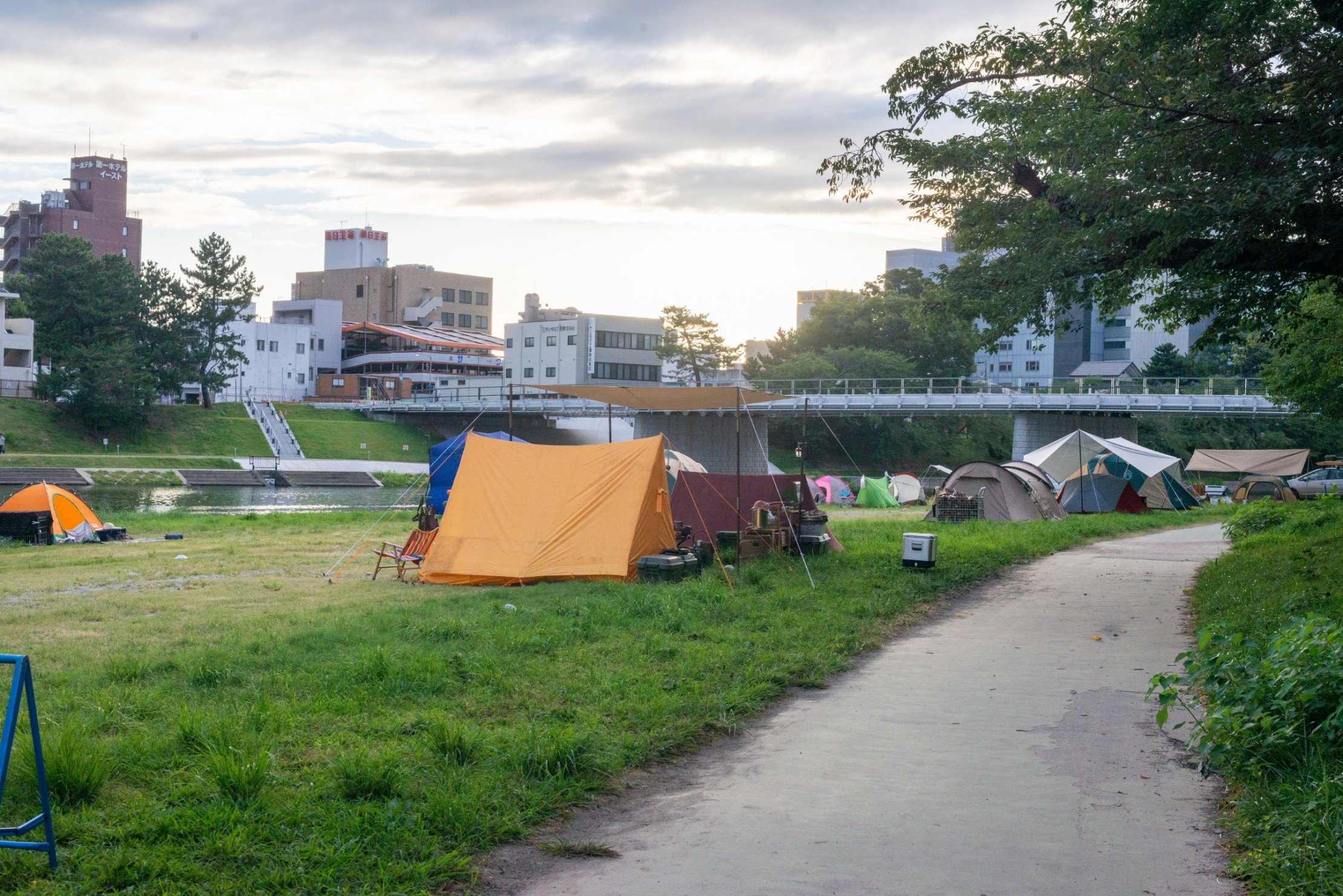 乙川のキャンプ場