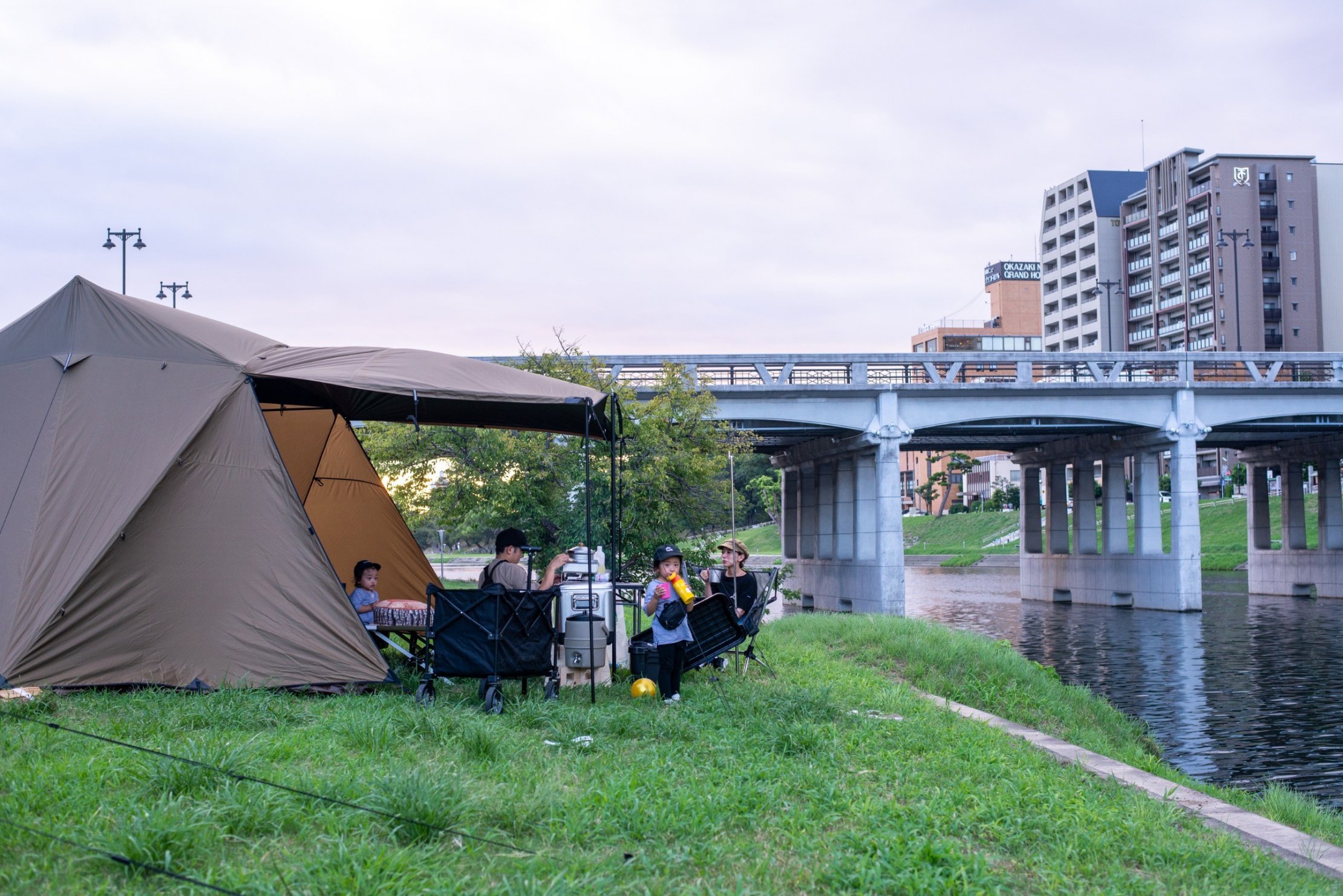 まちなかキャンプの様子
