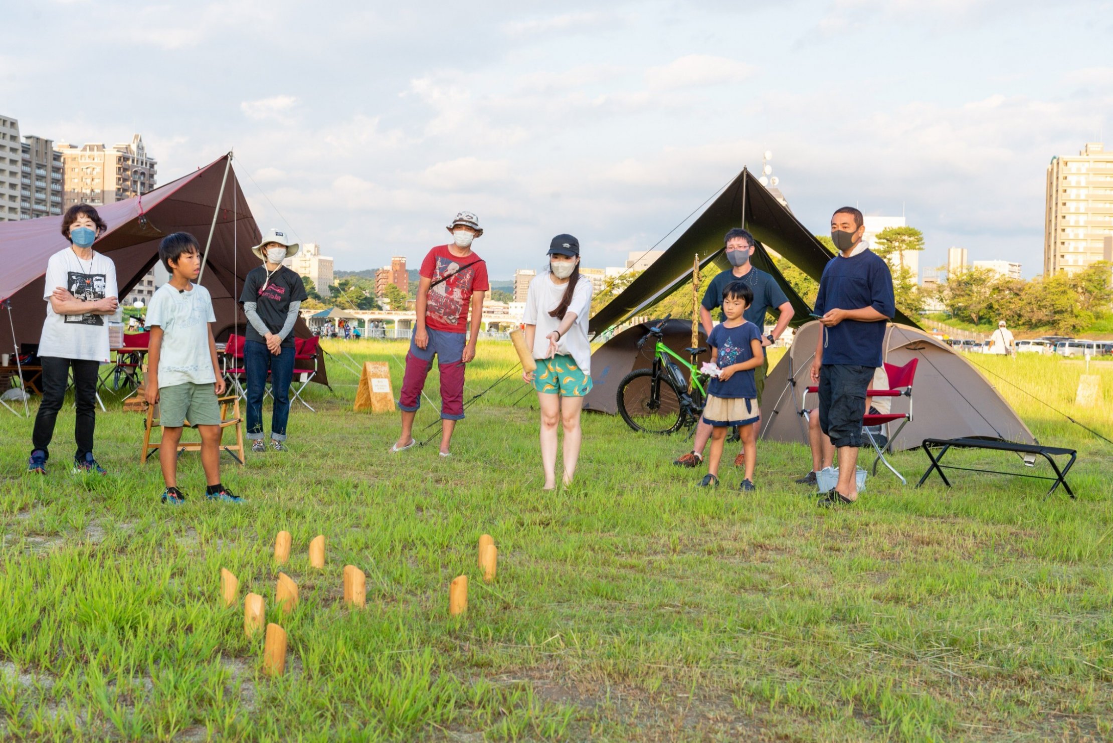 宿泊者みんなで行う大モルック大会（景品あり）