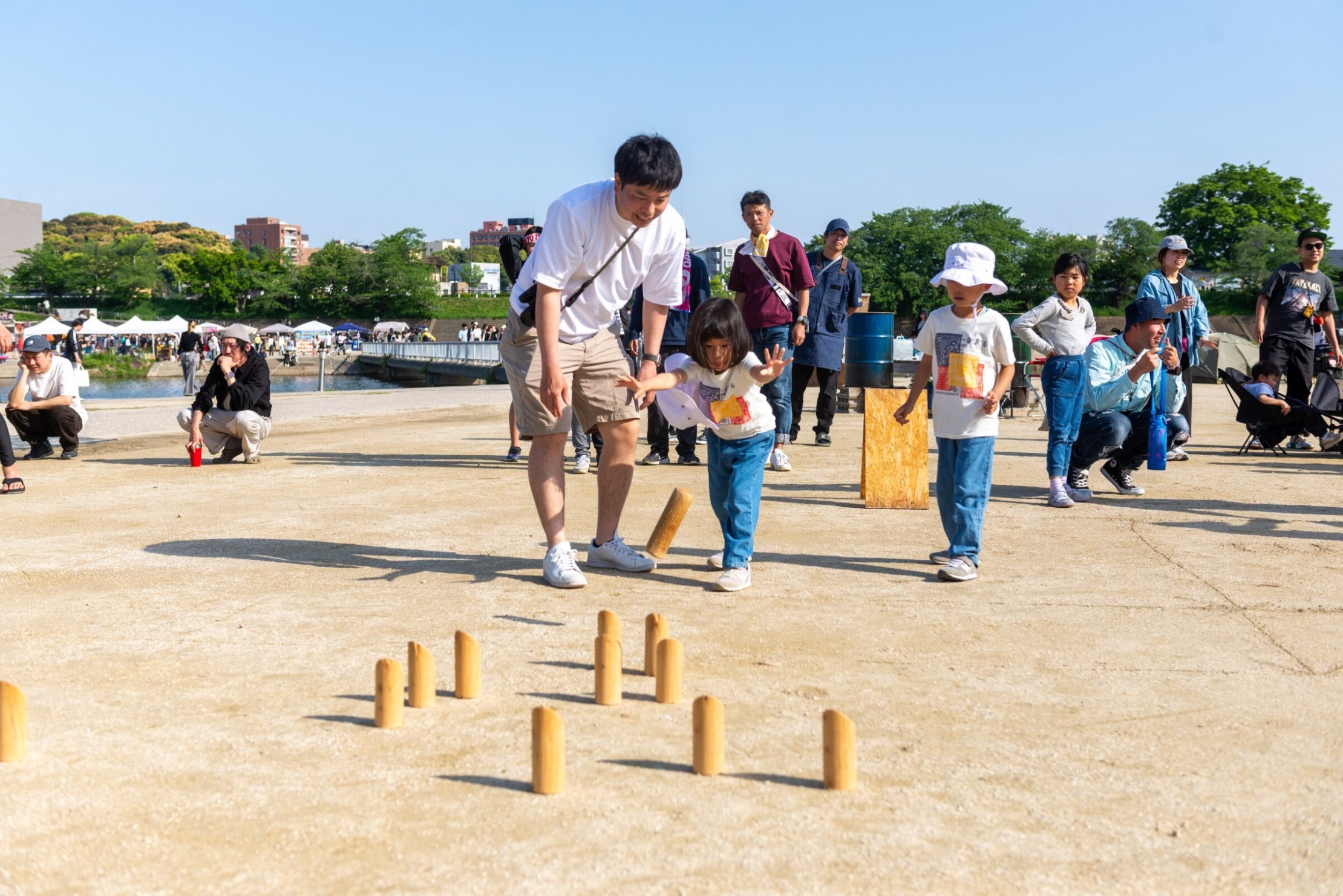 宿泊者みんなで行う大モルック大会（景品あり）