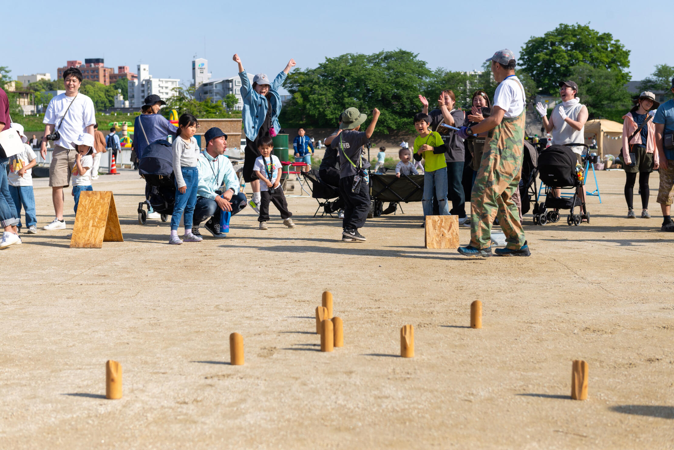 宿泊者みんなで行う大モルック大会（景品あり）